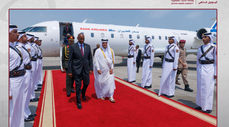 رئيس مجلس السيادة السوداني يصل الدوحة